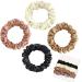 Olakin silk hair tie 4 tlg women hair rings ponytail holder hair band silk hair jewelry for girls women elastic ponytail (color mixture) 4 color V1