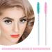 Scettar 200 Pieces Disposable Eyelash Brushes Set - 100 Light Blue & 100 Pink Mascara Applicators for Beauty Salons & Home Use - Buy Online on GoSupps.com
