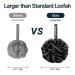AmazerBath Shower Loofah Set for Men and Women - Pack of 3 Body Scrubber Loofah Sponge 60g/PCS Medium - Classic Black & White Edge - Buy Online on GoSupps.com