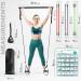 Pilates Bar Kit with Resistance Bands - Full Body Workout Equipment for Women and Men - Portable Home Gym Set with Workout Videos - Black - Buy Online on GoSupps.com
