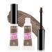 Tinted Eyebrow Gel 2Pcs Taupe Waterproof Long-Lasting Brow Gel Transfer-Proof Thickening Extreme Hold Eyebrow Glue Without Residue Shapes and Sculpts Brows Natural Eyebrow Makeup for Women-02 02 Taupe