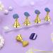 Prously 2 Sets Magnetic Nail Display Stand for Fingernail DIY Art - Gold | False Nail Manicure Tool for Home & Salon - Buy Online on GoSupps.com