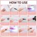 Morovan Poly Gel Nail Kit with UV Lamp - Complete White & Deep Nude 30ml Poly Gel Starter Kit with Top Coat & 3-in-1 Nail Glue Gel - Nail Extension & Poly Gel System - Buy Online on GoSupps.com