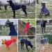 Greyhound Whippet Lurcher Fleece Coat - M Navy Blue - Warm Winter Jacket with Adjustable Bands for Salukis - Buy Online on GoSupps.com