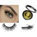 100% 3D Mink Fur Eyelashes | Reusable False Eyelash Strips | Handmade Fake Lashes 1 Pair Kit