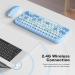 MOFII Colorful Computer Wireless Keyboard and Mouse - Mini Blue - Buy Online on GoSupps.com