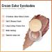 Oulac Warm Peach Glitter Cream Eyeshadow - Moisturizing Formula, Multi-Use Metallic Eye Makeup - Waterproof & Highly Pigmented - 0.42 oz - Buy Online on GoSupps.com