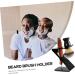 Minkissy Acrylic Stand Brush Bracket - Men's Care Set Z-Shaped Holder for Shaving Brushes & Manual Razors | Universal Brush Holder - Buy Online on GoSupps.com