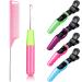 6 Pieces Latch Crochet Hooks for Hair Needle Comb Hair Clip Set Include Crochet Needles  Rat Tail Comb and 4 Pieces Alligator Hair Clips for Women Girls Kids Adults Braid Hair and Hair Extension
