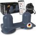 Chirogun duo trigger point presser with suction cup - back massage device for trigger points spine & fascia foot neck sciatica trigger massage device fascia ball for back massage & tension midnight black