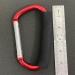 Aluminum Carabiner Hook with Sponge Handle - 5.5inch D-Shape Clip for Shopping Bags, Handbags, Strollers - Red - Buy Online on GoSupps.com