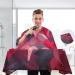 Waterproof Barber Cape - Valentine's Day Heart & Cheetah Haircut Bib for Men & Unisex | Durable Hair Cutting Cape for Professionals - Buy Online on GoSupps.com