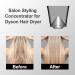 Salon Styling Concentrator Attachment for Dyson Supersonic Hair Dryer - High-Velocity Airflow Easy to Use Compatible with HD01 HD02 HD03 HD04 HD08 HD15 - Grey - Buy Online on GoSupps.com