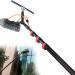 Telescopic Brush Window Cleaner Kit Water-Bearing Telescopic Rod Window Cleaning Rod Suitable for Photovoltaic Panel Cleaning for Home (Size : 39FT/12M)
