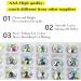 DONGZHOU Round Crystal AB Sew On Rhinestones | Flatback Fancy Rhinestone for Clothes & Jewelry | DIY Gemstone Strass - AB-XIRUS 3042F - Buy Online on GoSupps.com