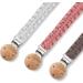 Shop LUVADEYO Hand-Woven Cotton Pacifier Chain | Modern Baby Accessories | White Khaki & Powder Colors for Stylish Parenting - Buy Online on GoSupps.com
