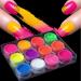 12 Colours Nail Powder Professional Dipping Powder Nail Powder Pigment Iridescent Coloured Powder for Nail Art - Buy Online on GoSupps.com