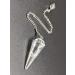 Dowsing Pendulum Healing Crystals Orgonite Crystal Point Scrying Dowser 100% Genuine Gemstone Crystal Pendulum Handcrafted Healing Crystal Gifts Witchcraft Supplies (Clear Quartz)