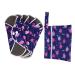 Exceart 1 set of repeatable mats Reusable ladies bandage menstrual insert menstrual-mama pads mother aunt towel violet coal fiber breathable