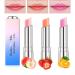 Deepmind 3 Pcs Crystal Jelly Lipstick Magic Lip Color Changing Lip Balm PH Clear Temperature Color Changing Lipstick Long Lasting Nutritious Moisturizing Lip Gloss