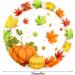 Thanksgiving Plates Cups and Napkins | Thanksgiving Plates and Napkins Supplies | Maple Leaves Pumpkin Autumn Thanksgiving Harvest Decoration Harvest Tableware Set for Fall The 9 Inch Tray - Buy Online on GoSupps.com