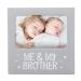 Tiny Ideas Me & My Brother Picture Frame, Nursery Dcor, Gender-Neutral Baby Frame, Perfect Siblings Gift, Baby Keepsake Picture Frame, Gray Me and My Brother Frame
