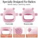 Zorra Baby Biting Glove & Silicone Teething Ring | Soft BPA-Free Baby Soothing Toy from 3 Months | Promotes Visual & Motor Skills | Pink - Buy Online on GoSupps.com