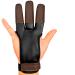 KESHES Archery Glove Finger Tab Accessories - Leather Gloves for Recurve & Compound Bow - Three Finger Guard for Men Women & Youth Large