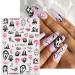 JMEOWIO 9 Sheets Halloween Nail Art Stickers Decals Self-Adhesive Pink Cute Ghost Nail Supplies Nail Art Design Decoration Accessories - Buy Online on GoSupps.com
