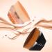 2 Pack Flat Top Kabuki Foundation Brush Set with Makeup Sponges - Pink Gold and Black - Buy Online on GoSupps.com