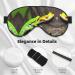 Green Geckos Print Unisex Sleep Mask - Double-Sided Eye Mask for Sound Sleep & Skin Care - Shop Internationally - Buy Online on GoSupps.com