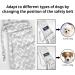 CUBY Reversible Pet Dog Sling Carrier - Hands-free Double-sided Pouch for Puppy and Kitty - Striped Grey - 32x20x8cm - Buy Online on GoSupps.com