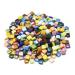 Lanyani Vibrant Glass Mosaic Stone Tiles for Arts and Crafts  Colorful Bulk Opaque Loose Glass Pieces  1/2 inch  2 Pounds Stone Glass