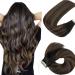 Hotlulana tape extensions real hair balayage natural black to chestnut brown extensions real hair 18 inch/45cm 40g invisible 100% natural skin weft tape in extensions real hair 20pcs #1b/1b/6.#1b/1b/6 Balayage Natural black to Chestnut Braun 45cm-18 inch 