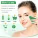100% Natural Heart-Shaped Gua Sha Stones - Jade Massage Tool for Face Eyes & Neck | Green 2 PCs for Skin Care & Relaxation - Buy Online on GoSupps.com