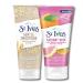 St. Ives Gentle Smoothing Oatmeal Scrub & Mask 150 ml + Radiant Skin Face Scrub with Pink Lemon and Mandarin Orange Dermatologist-Tested with 100% Natural Exfoliants