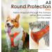 ThinkPet No-Pull Dog Harness & Leash Set - Breathable Adjustable Safe Control for Small Medium & Large Dogs - Reflective Padded Orange (1 Pack) - Buy Online on GoSupps.com