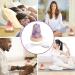 EXCEART Stone Lamp - Crystal Aroma Diffuser & Wax Tart Burner for Home | Scented Oil Warmer & Salt Rock Light in Purple Glass - Buy Online on GoSupps.com