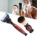 Premium 3-Piece Shaving Brush Set - Lightweight Resin Holder for Men | Portable Beard Grooming Essential - Buy Online on GoSupps.com