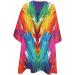 Red Blue Rainbow Brush Abstract Graffiti Barber Cape - Adjustable Hair Cutting Cape for All Ages - 55x63 Inch Salon Accessory - Buy Online on GoSupps.com