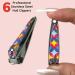 6 ALAZCO Precision Mini Stainless Steel Nail Clippers with Swiveling Nail File Nailcare Sharp Fingernail Clipper Classic Retro Style - Buy Online on GoSupps.com
