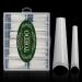 TOEDO 240pcs Extra Long Coffin Nail Tips 12 Sizes Artificial XXL Long Ballerina False Nail Tip with Box for Nail Salon and Home DIY Natural