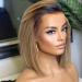 BEEOS 13x4 SKINLIKE Real HD Lace Front Wigs, Ash Blonde Straight Bob Human Hair Wig With Dark Root Pre Plucked Bleached Knots Ombre Short Invisivle Lace Wig 150% Density Middle Part 12 Inch 13x4 Ombre Ash Blonde HD Lace Fr…