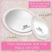 20X & 10X Magnifying Mirror Set with Suction Cups - Travel Ready, 6-Inch & 4-Inch - Buy Online on GoSupps.com