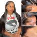 Straight Lace Front Wigs Human Hair 180 Density 13X4 HD Transparent Lace Frontal Wigs Straight Human Hair Wigs With Baby Hair Hairline Brazilian Virgin Human Hair Glueless Wig For Women Natural Color (24 Inch)