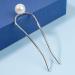 Yheakne Silver Pearl Brass Hair Clip - Vintage U-Shape Bun Holder & Accessories for Women & Girls - Buy Online on GoSupps.com