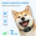 Rechargeable Anti Bark Collar for Dogs | 7 Sensitivity Levels | Vibration & Beep Modes | Humane Barking Deterrent Device for Small Medium Large Dogs - Black - Buy Online on GoSupps.com