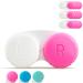 Tampen contact lens container set 12 pieces contact lens case year's supply ideal for on the go hygiene pink pink 12 pieces
