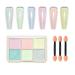 6 colors chrome glitter powder for nails aurora chrome nail powder mirror effect chrome nail powder nail pigment powder nail glitter DIY salon