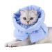 Skymoon Cat Dog Cone Collar Soft, Cat Dog Cone Collar for After Surgery, Pet Recovery Collar for Cat Dog, Comfort Cone Collar for Small Medium Cat Dog Small Light Blue